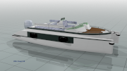 A 26' folding trailerable catamaran (for Kelsall Catamarans).